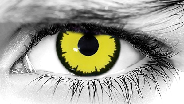Angelic Yellow Halloween Contacts