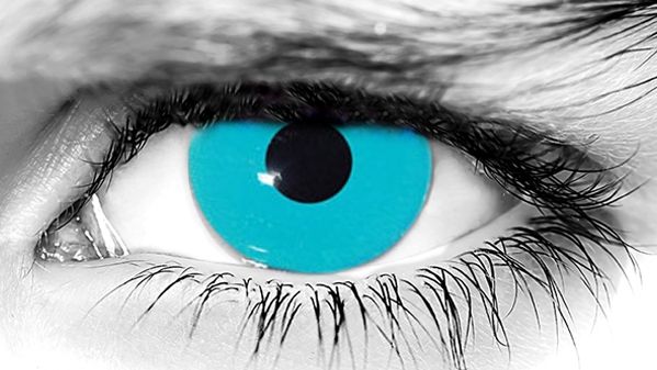Zombie Blue Halloween Contacts