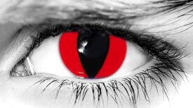 Red Cat Halloween Contacts