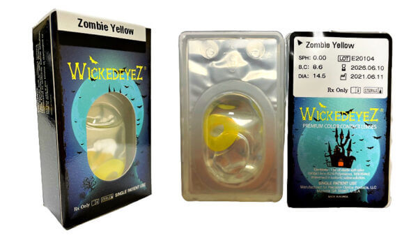 Zombie Yellow Contact Lenses Zombie Yellow Contact Lenses