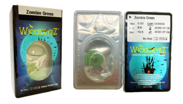 Zombie Green Halloween Contacts Zombie Green Halloween Contacts