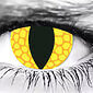 Yellow Reptile Halloween Contact Lenses